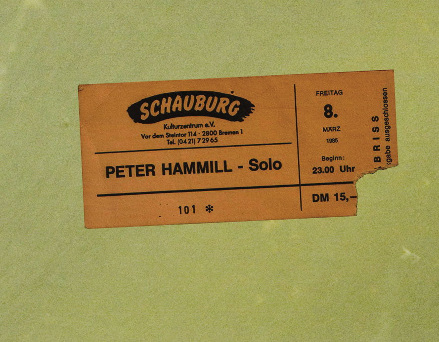 peter hammill bremen 1985